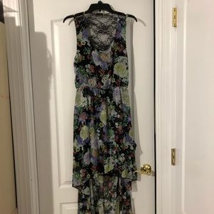 Floral high-low summer dress